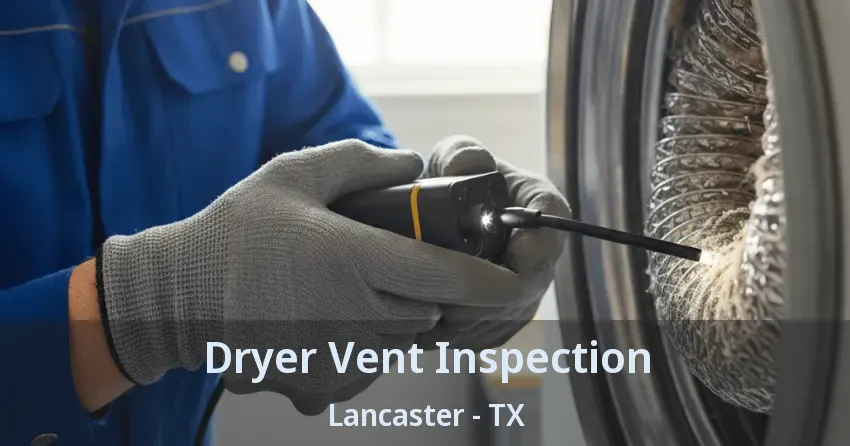 Dryer Vent Inspection Lancaster - TX